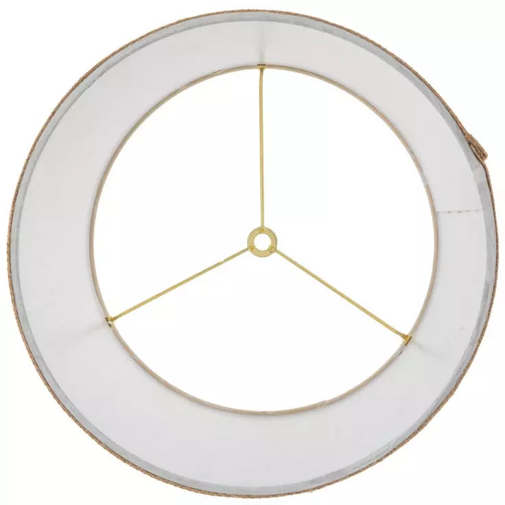 Lámpara de farol industrial antigua con pantalla de arpillera