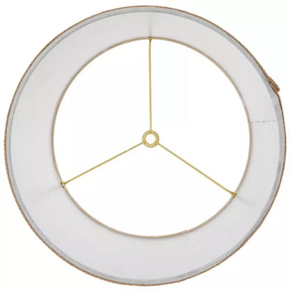 Lámpara de farol industrial antigua con pantalla de arpillera