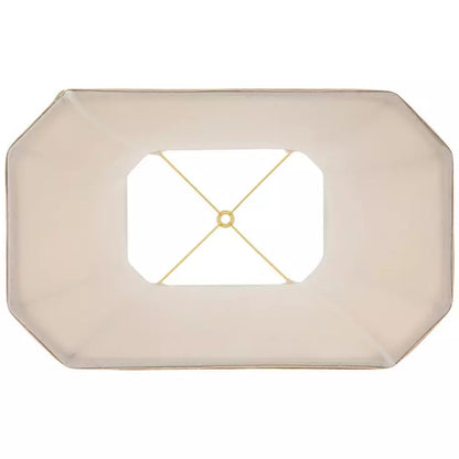 Lámpara de mesa vintage gris con volutas