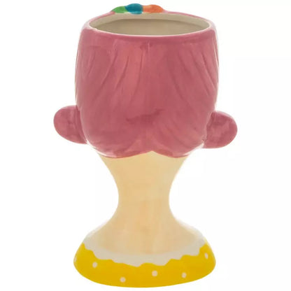 Maceta, Señora con cabello rosa