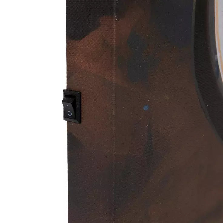 Decoración de pared en lienzo con LED de la batiseñal de Batman