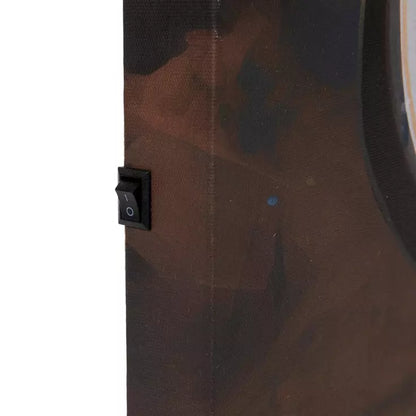 Decoración de pared en lienzo con LED de la batiseñal de Batman