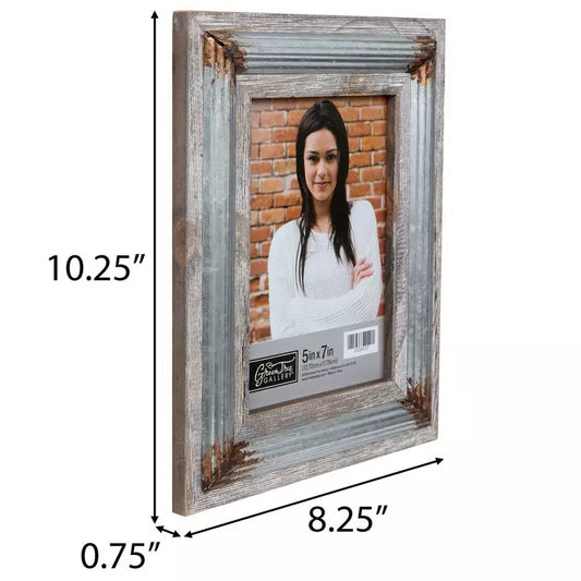 Marco de fotos de metal rústico